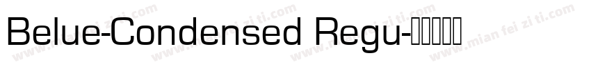 Belue-Condensed Regu字体转换